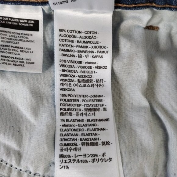 Levi's 721 Skinny Jeans Size 33 (34x29) Blue High Rise - Picture 6 of 14